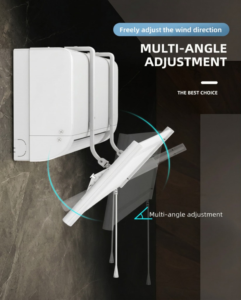 Multi-angle adjustment for wind direction